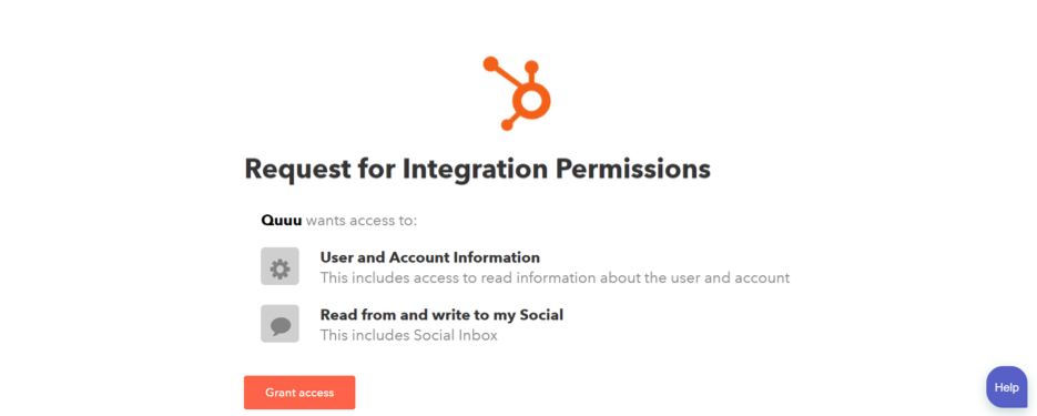 Quuu integrations with Hubspot